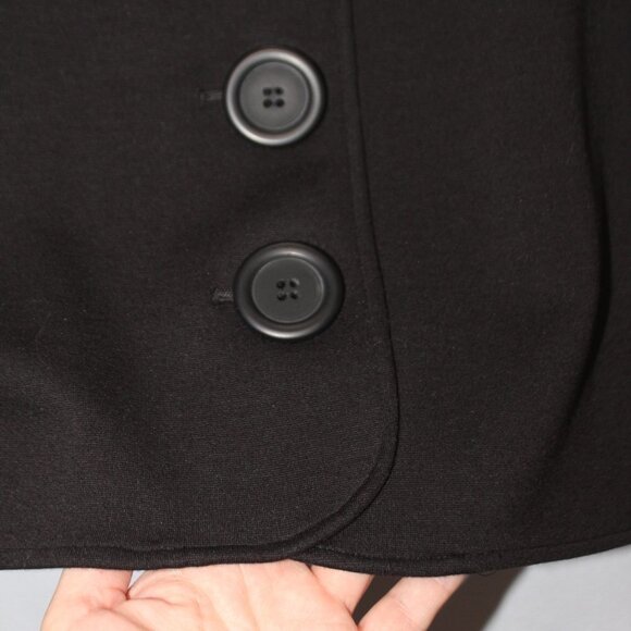 Ideology Black Size 4 Skirt w/Large Buttons - Picture 3 of 10